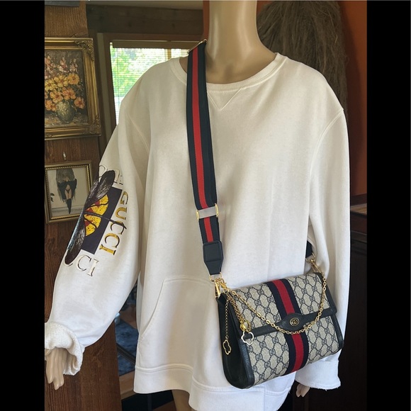 🚫SOLD on ♏️🚫STUNNING GUCCI SUPREME🔥💙 SUPER SHARP ATTRACTIVE SEXY ELEGANT EUC - Picture 3 of 16